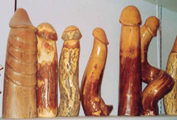 Carved dildos.