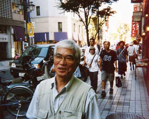 Masao Adachi in Shinjuku, Tokyo