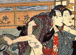 Edo Period Shunga erotic woodblock prints