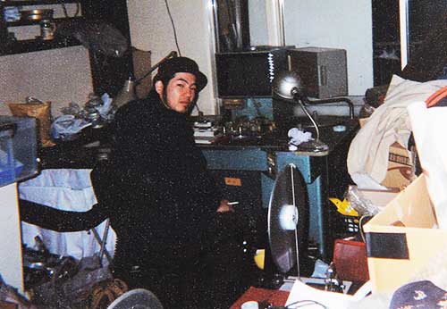 The wild days circa 1999 - a young film director at Tomioka's Steenbeck editing table