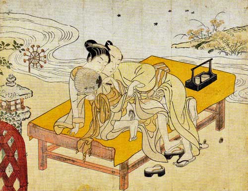 Harunobu Suzuki: Enjoying the Evening Cool (1769)