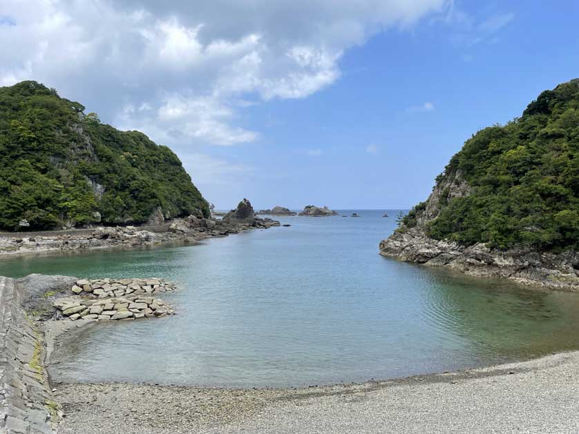 The Cove - scene of the annual dolphin slaughter.