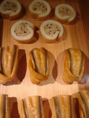 Nigiri sushi.