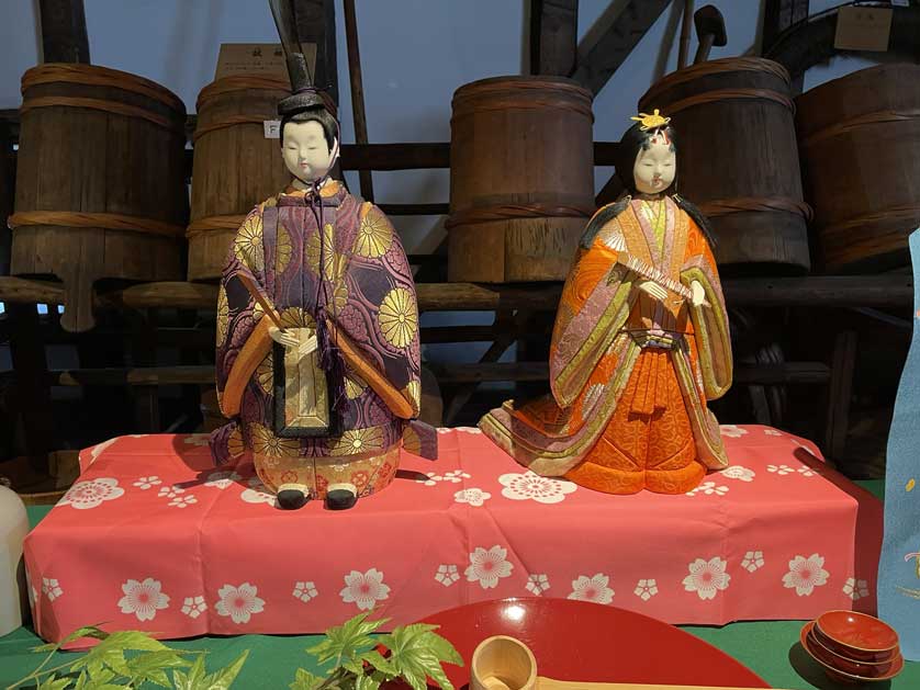 Japanese dolls inside the museum.