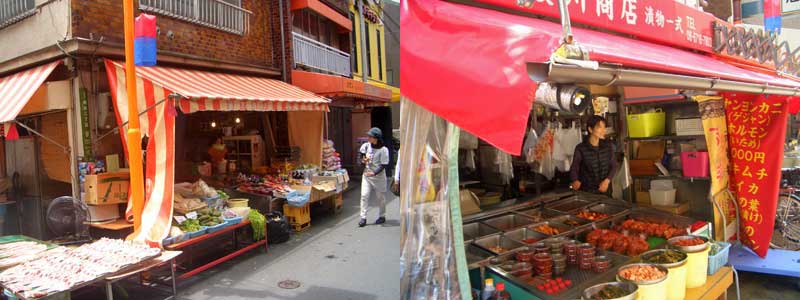 Stock up on Korean food in Tsuruhashi.