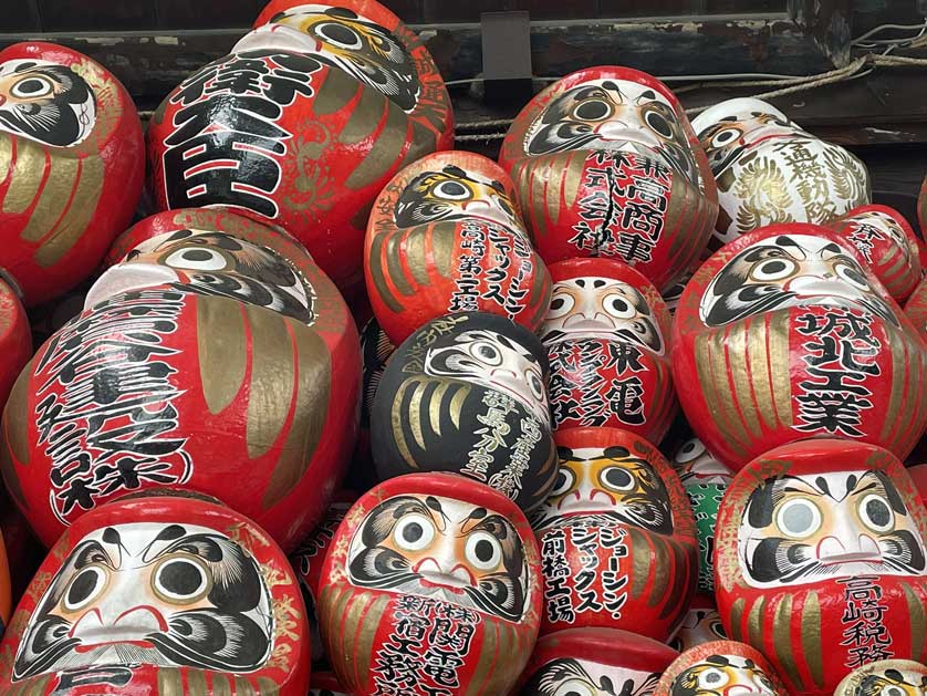 Daruma dolls at Shorinzan Daruma Temple in Takasaki.